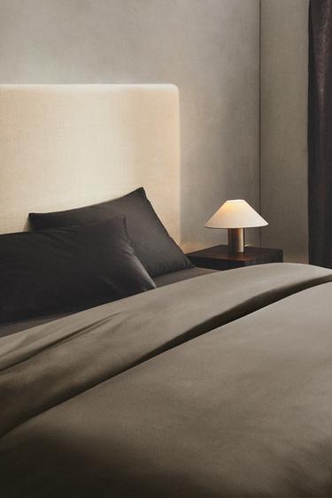 SATEEN DUVET COVER (300 THREAD COUNT) - Ash by Zara