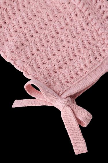 HÄKEL-STRICKMÜTZE - Mittelrosa von Zara
