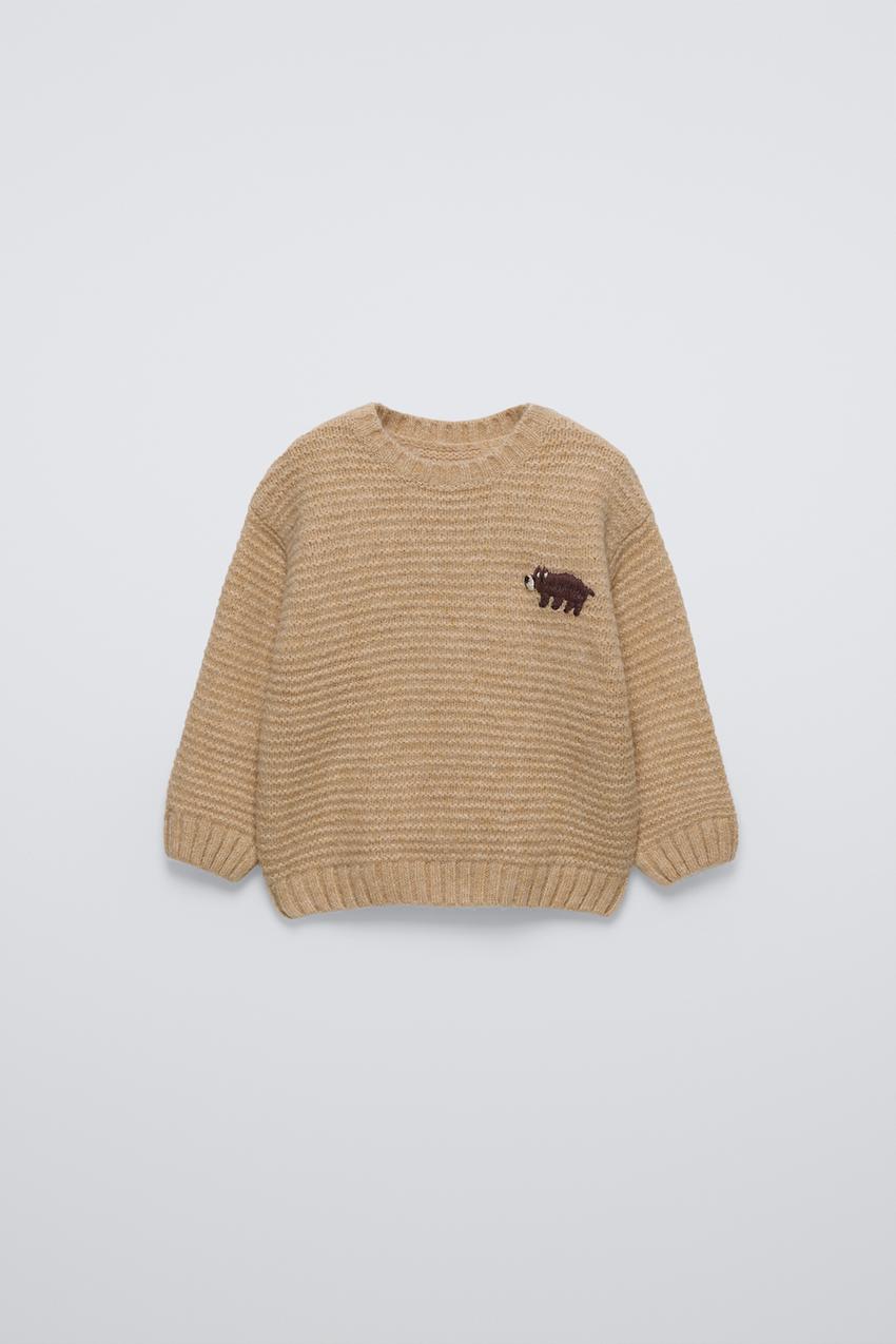 ベア ニット セーター - ベージュマール | ZARA Japan / 日本