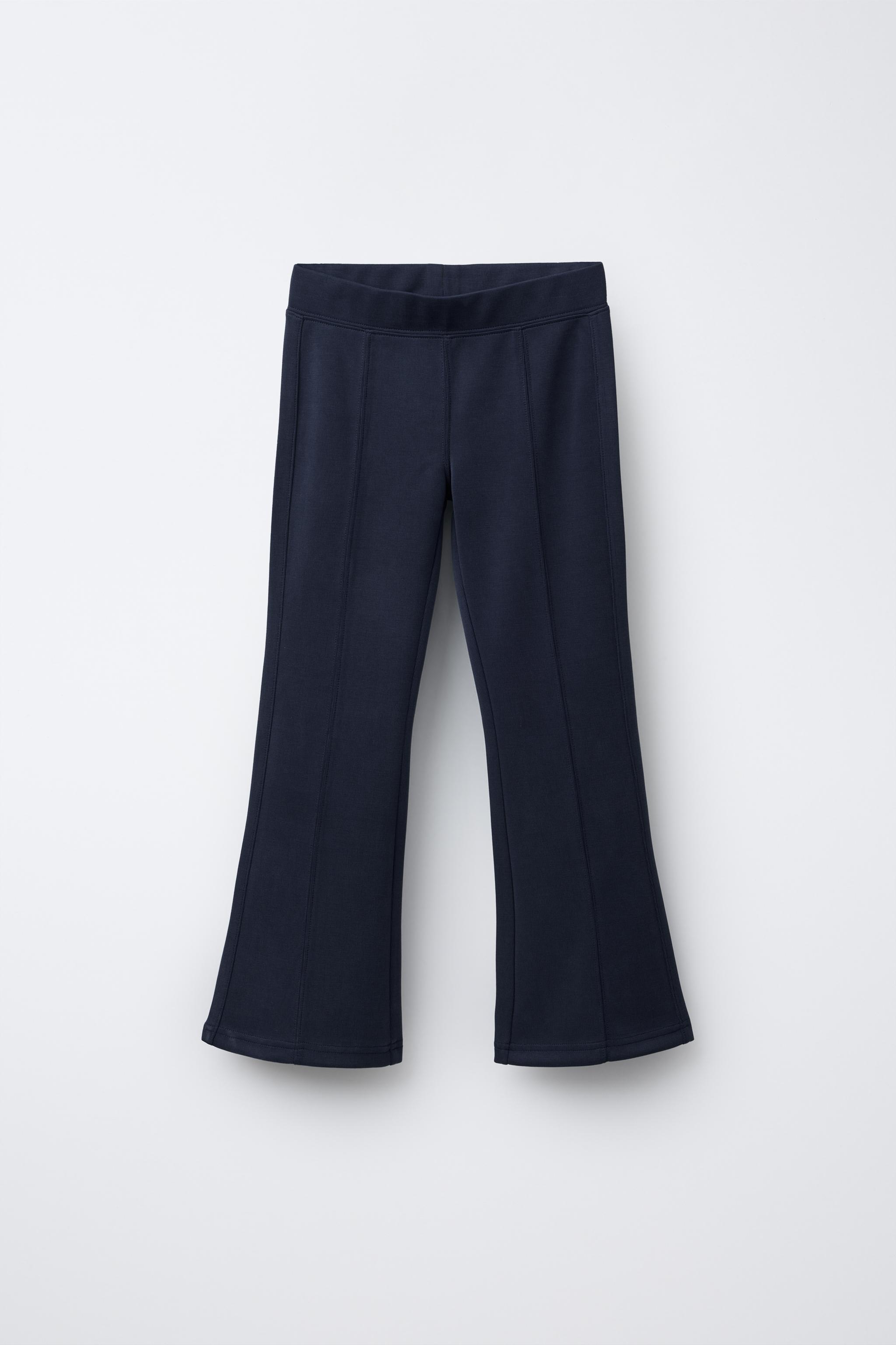 SEAM DETAIL FLARE PANTS - Blue | ZARA United States