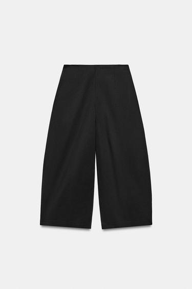 PANTALON BARREL À BOUCLE - Noir de Zara - Image 7