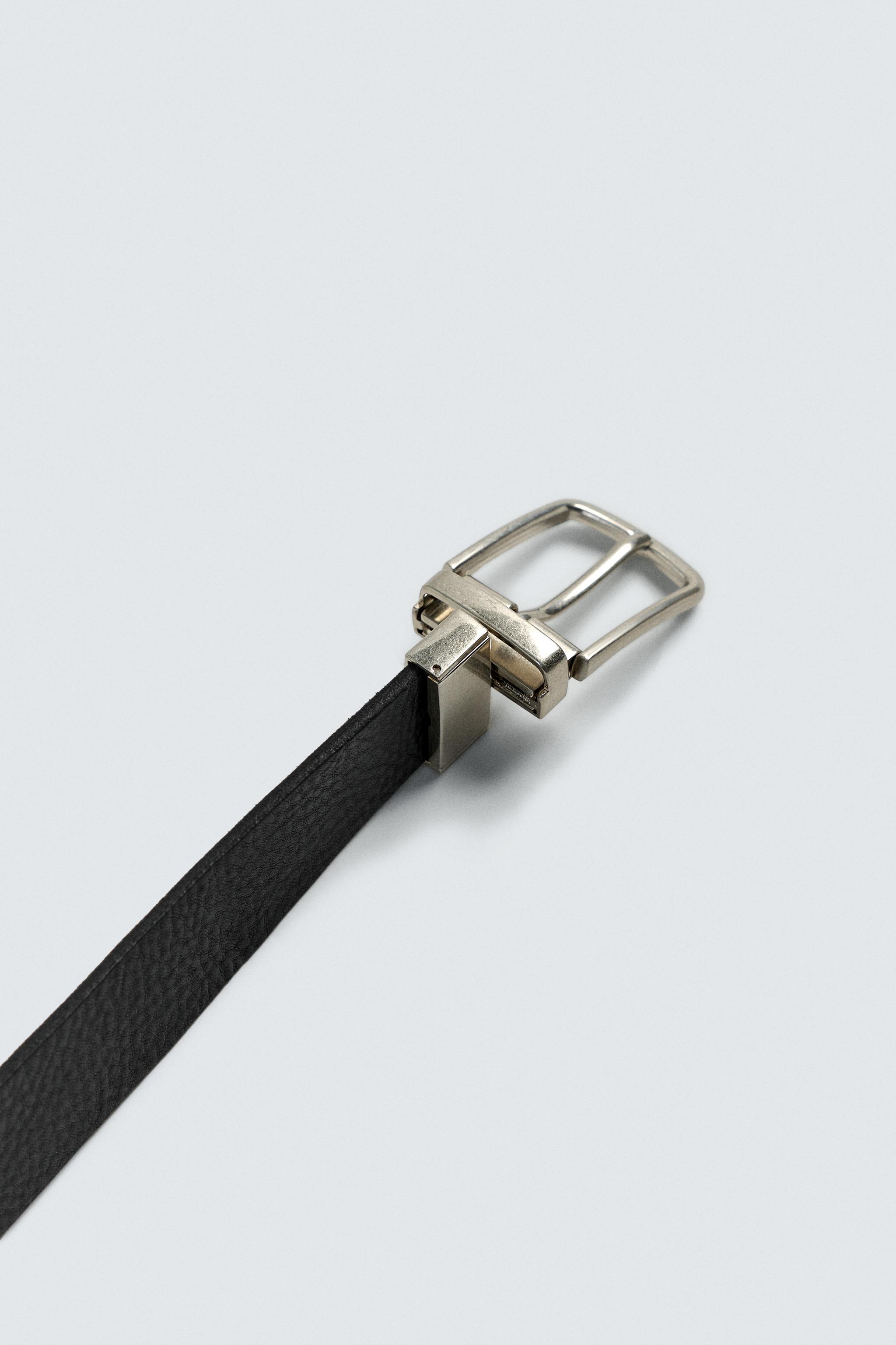 REVERSIBLE LEATHER BELT - Brown | ZARA United States