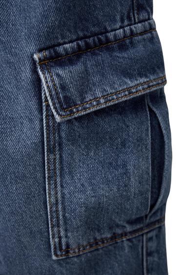 JEANS CARGO - Azul claro de Zara