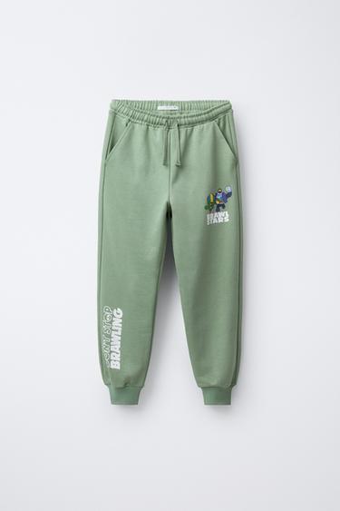 BRAWL STARS © SUPERCELL OY JOGGER TROUSERS - Greens by Zara
