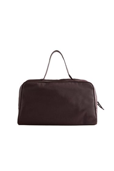 LEATHER TRAVEL BAG - Burgundy Red by Zara