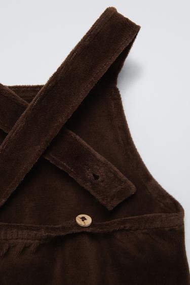 BARBOTEUSE EN VELOURS - Marron de Zara - Image 3