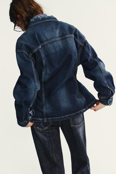 TRF DENIM JACKET - Blue by Zara - Image 6