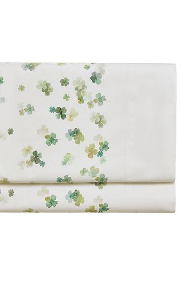 CLOVER COTTON FLAT SHEET - Oyster-white by Zara