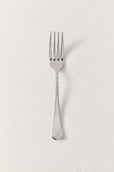 SHINY STEEL SERVING FORK - Steel by Zara
