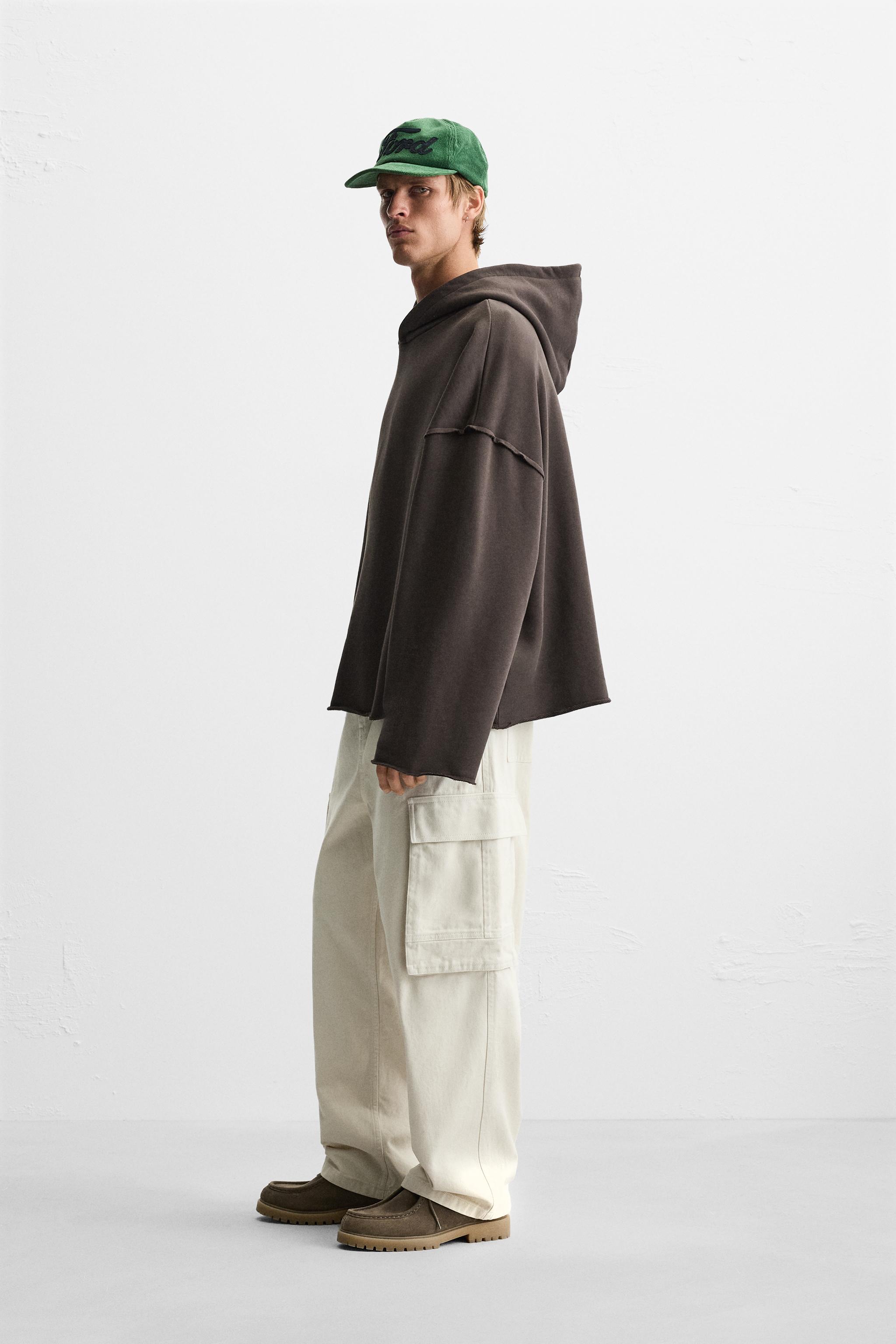 HOODIE BOXY FIT - Marrón | ZARA Mexico