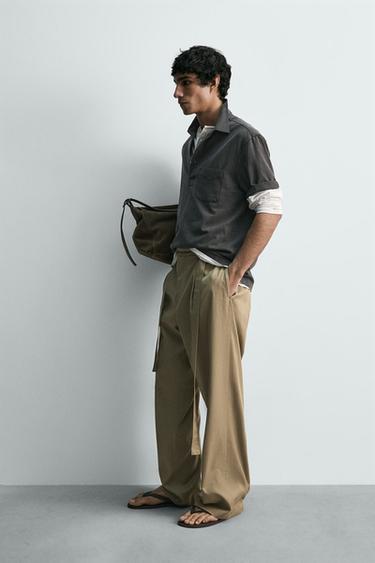 CHEMISE POLO FLUIDE - Gris de Zara - Image 3