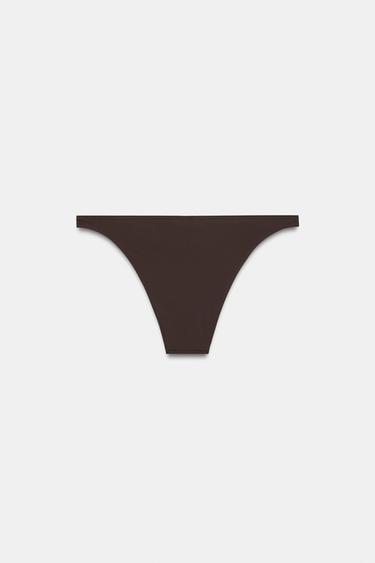 PLAIN BIKINI BOTTOMS - Dark aubergine by Zara - Image 6