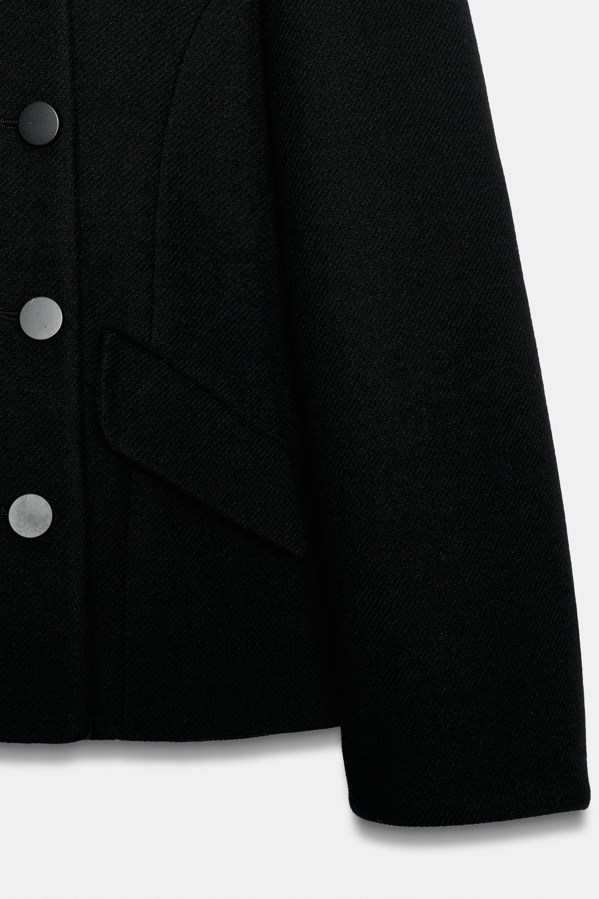ZW Collection Wool-Blend Short Coat