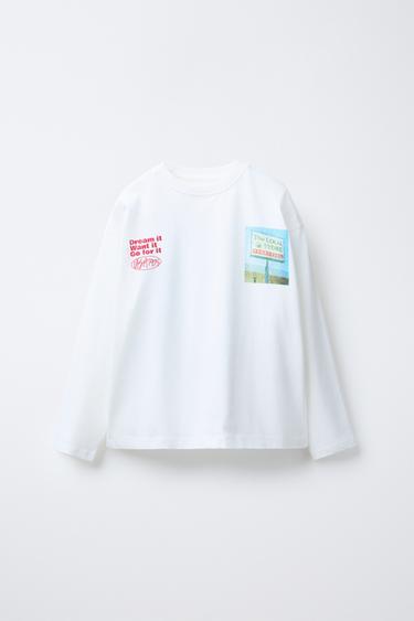 PETROL STATION PRINT SWEATSHIRT - White by Zara - Image 0
