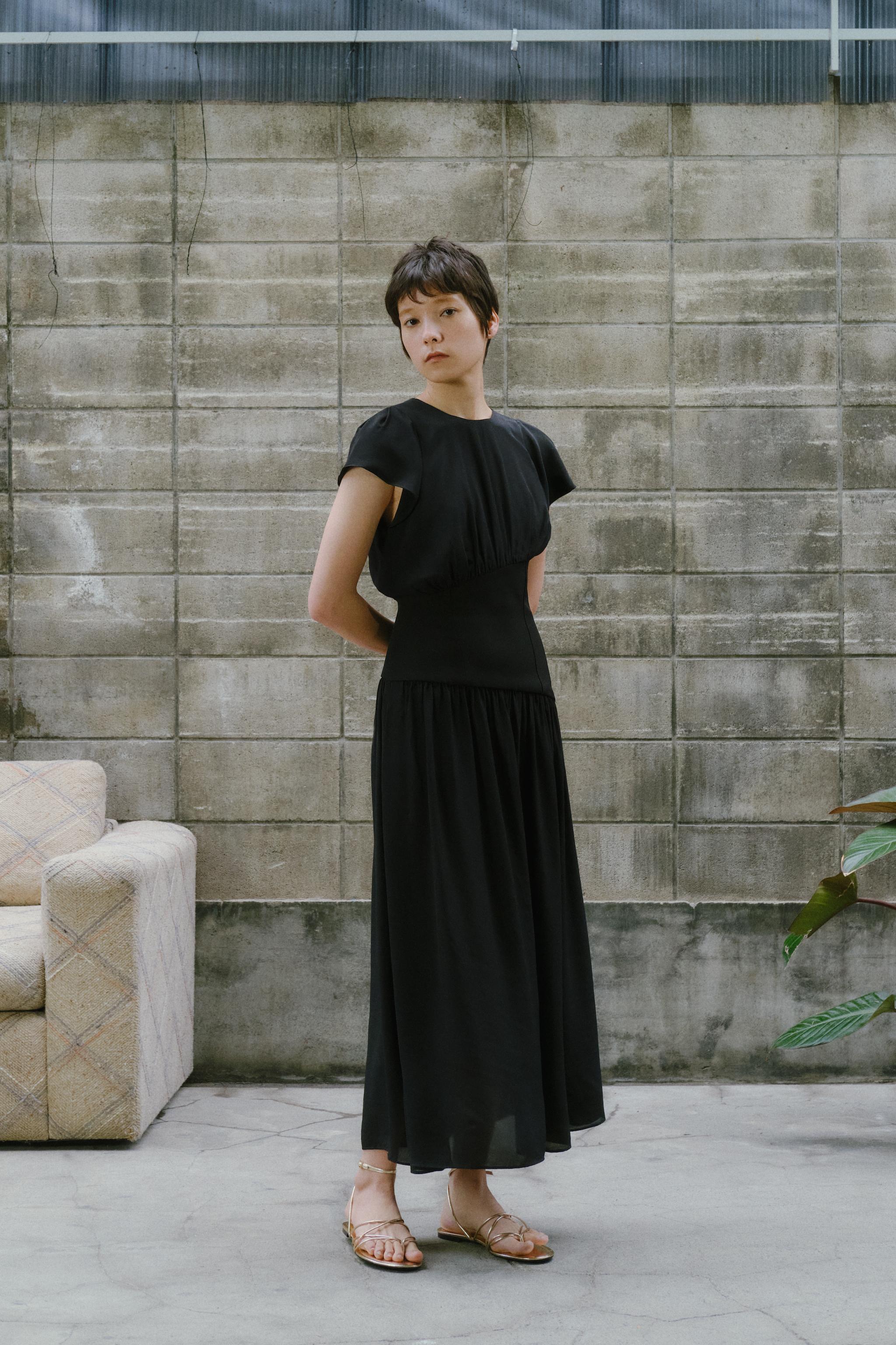 ZARA ファブリックベルト コンビ ワンピース ZW COLLECTION ファブリックベルト コンビ ワンピース ZW COLLECTION