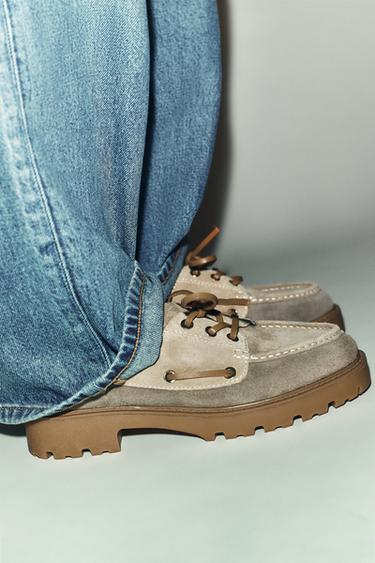 MOCASSINS BATEAU À PLATEFORME - Multicolore de Zara - Image 1