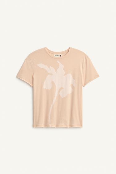 FLWR PRNT T - Light ecru by Zara