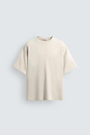 RELAXED FIT SOFT T-SHIRT - White by Zara
