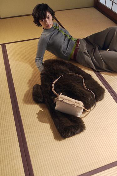 コントラストニットカーディガンライトグレーZaraのコントラストニットカーディガン - ライトグレー 