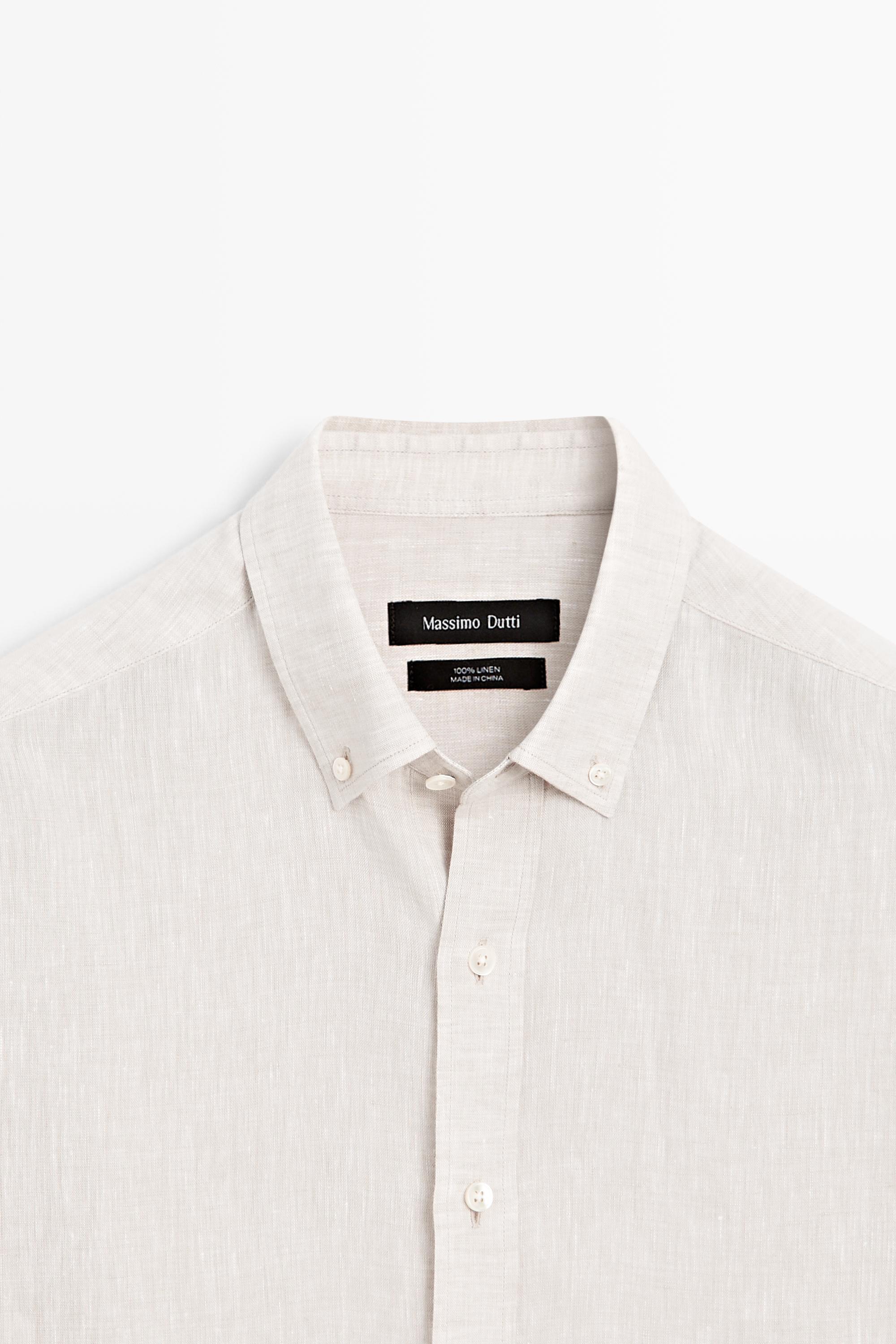 Chemise regular fit 100 % lin