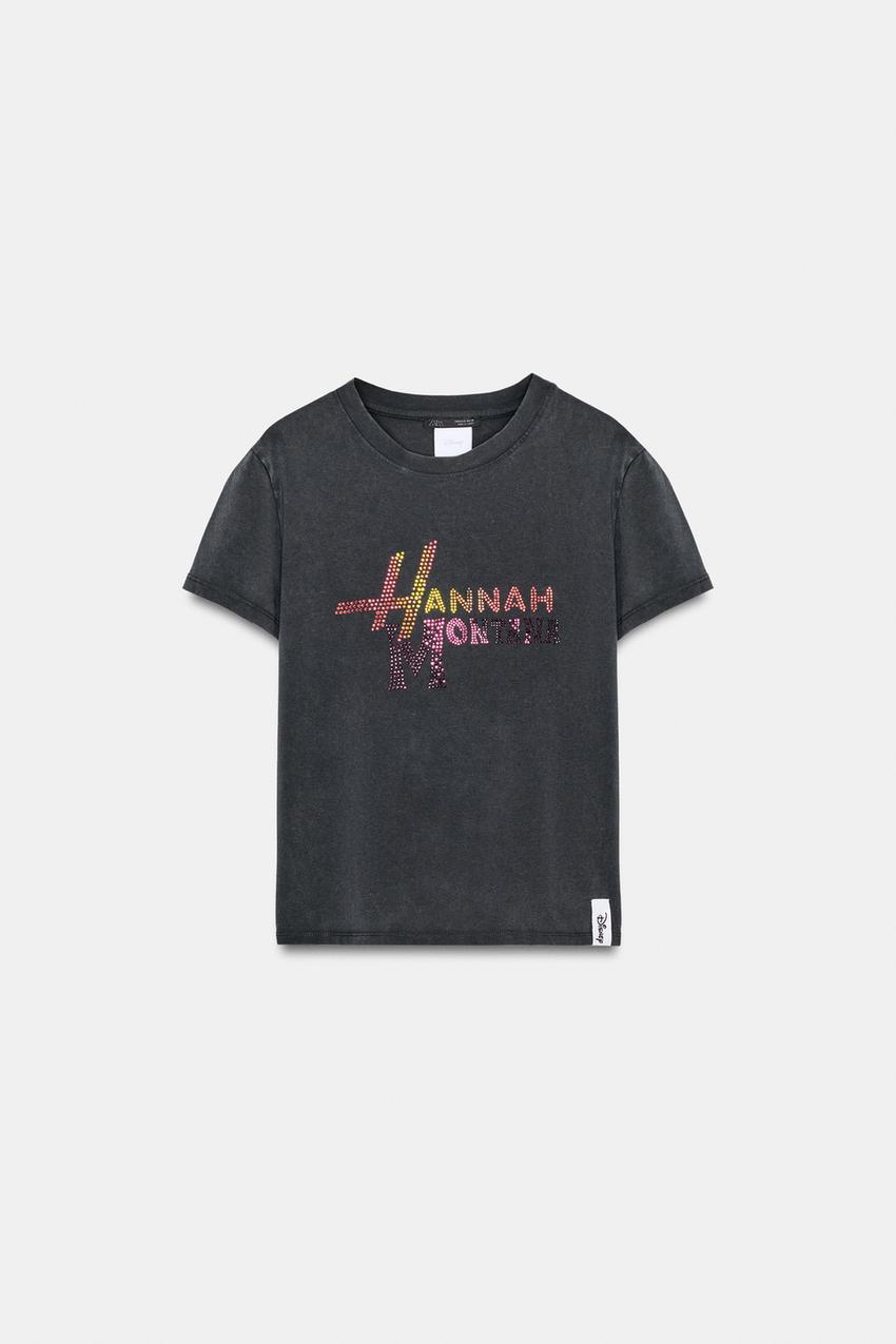 HANNAH MONTANA ©DISNEY T-SHIRT - Charcoal | ZARA United States