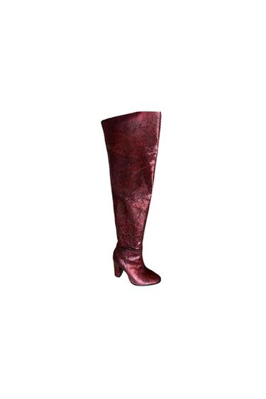 BOTA TACÓN ESTAMPADO ANIMAL