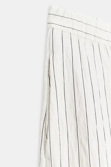 PANTALON BARREL ZW COLLECTION - rayures de Zara - Image 7