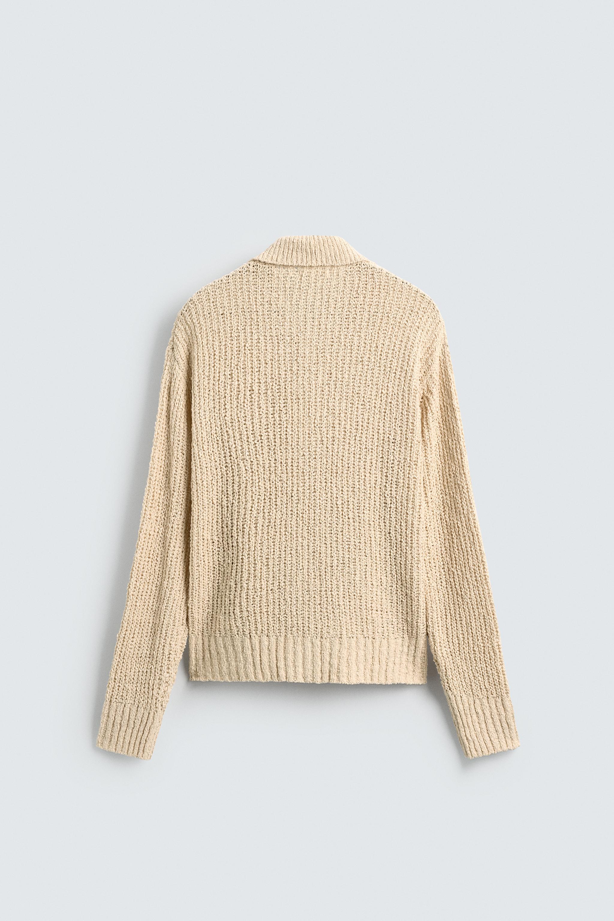 トップス Random Ribbed Knit Cardigan ecru Rib-knit Cardigan - Cream/striped - Ladies | H&M US