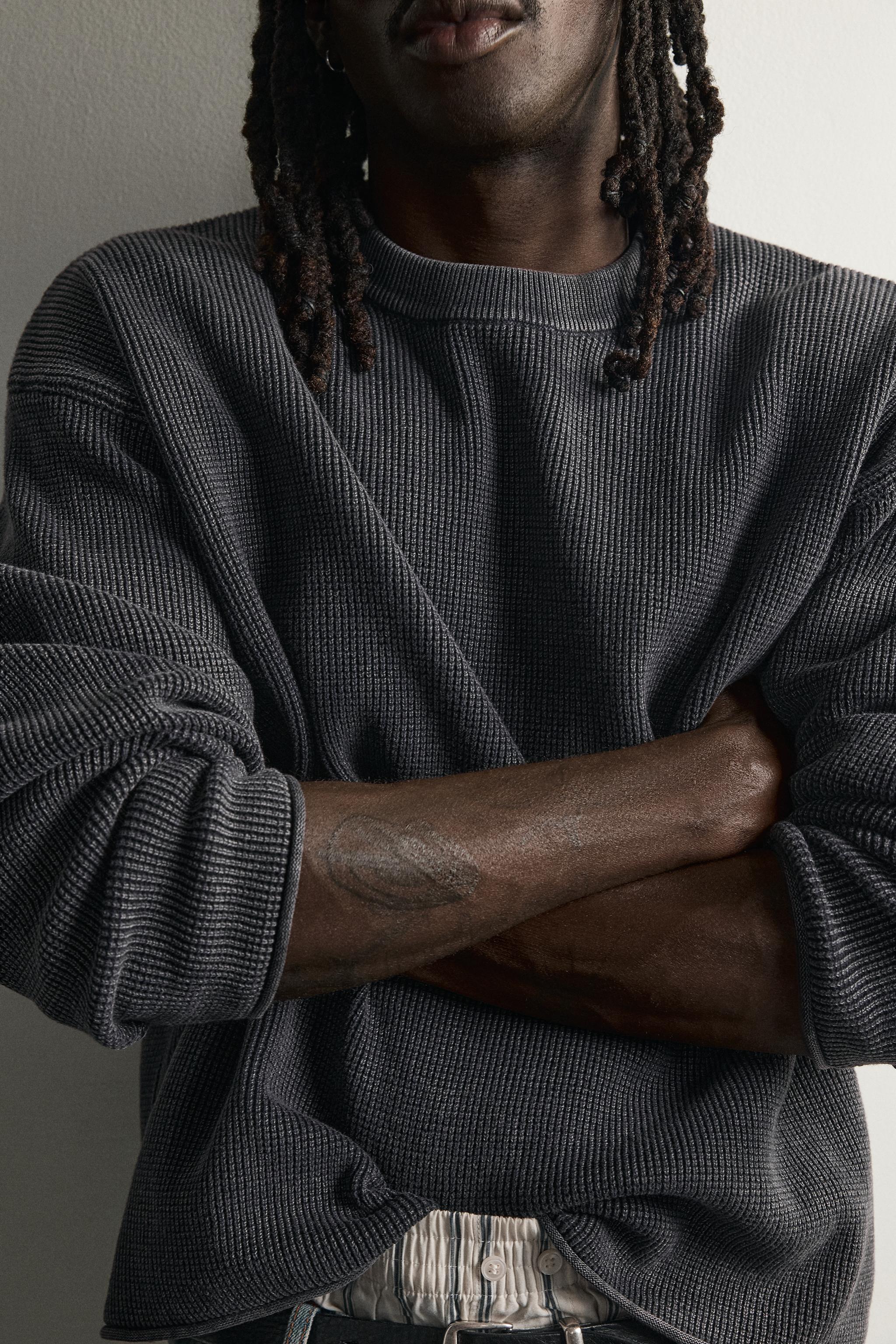 WAFFLE TEXTURE SWEATER - thumbnail 6