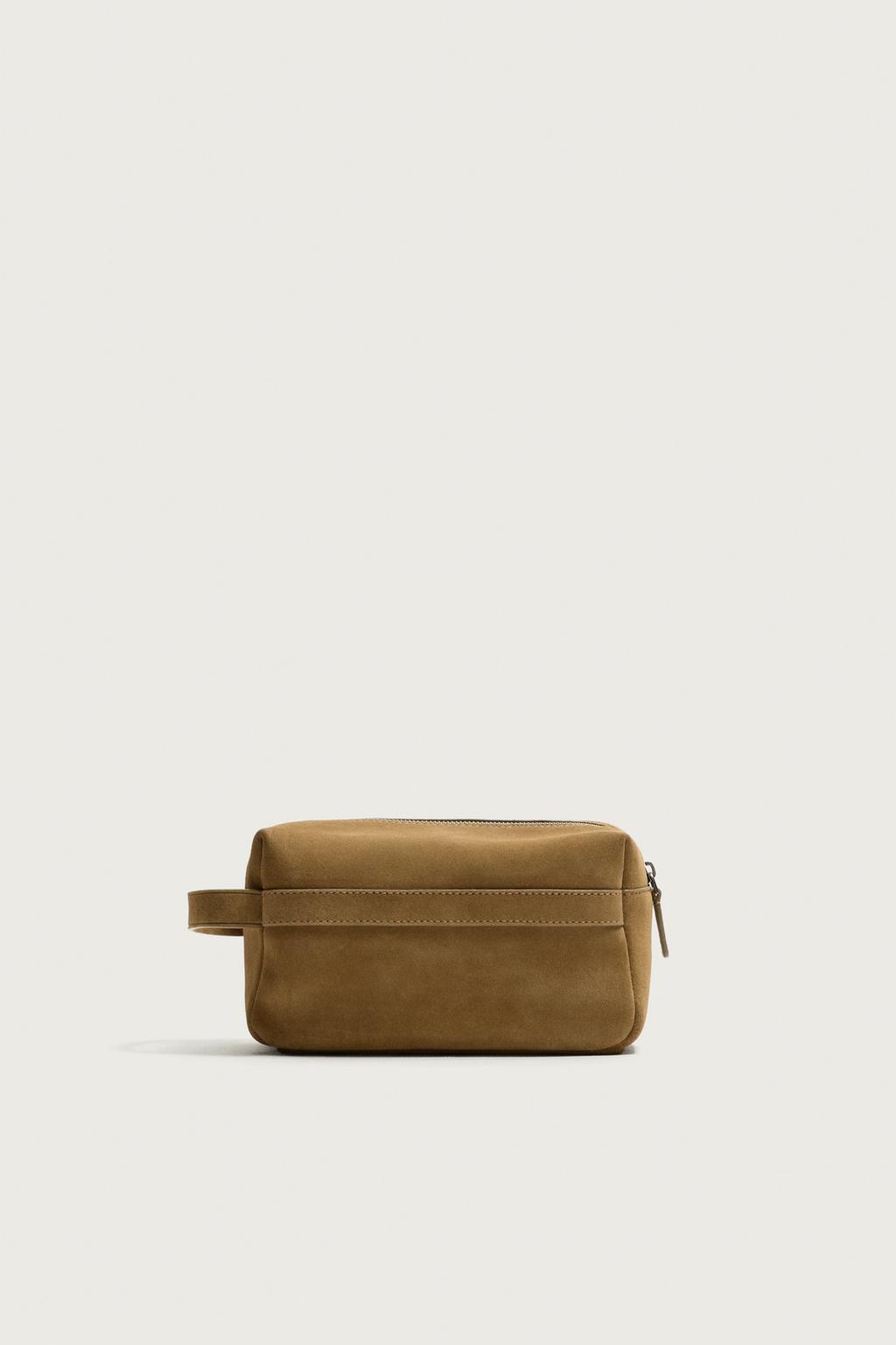 LEATHER TOILETRY BAG