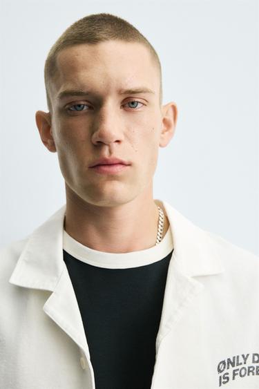 TEXTURED PRINT SHIRT - White by Zara - Image 5