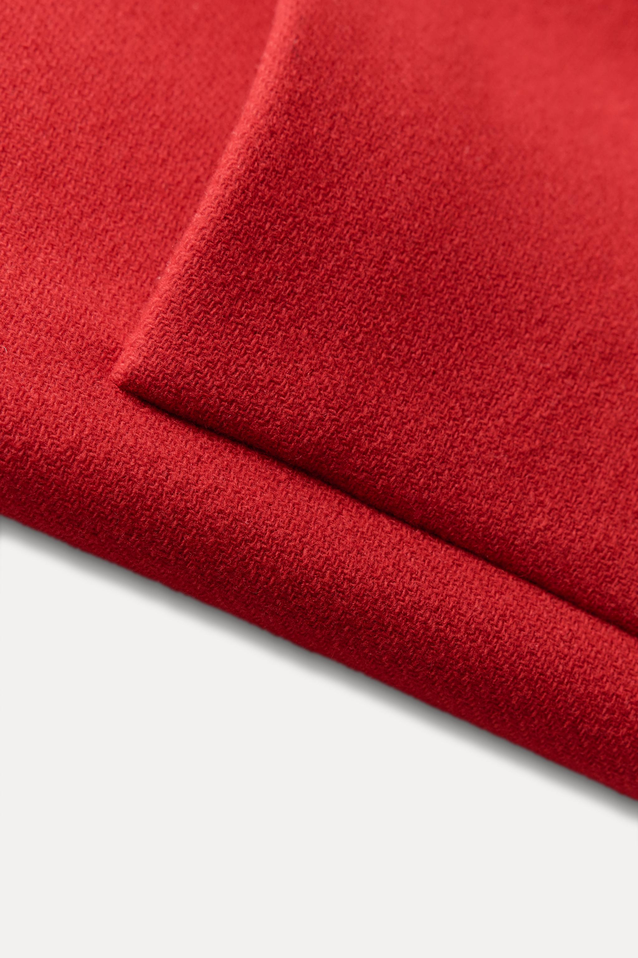 MANTECO WOOL BLEND COAT ZW COLLECTION - Red | ZARA United States