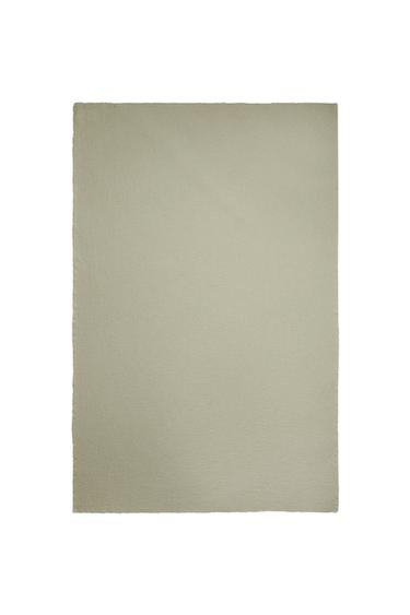 PLAIN MUSLIN THROW - Green by Zara