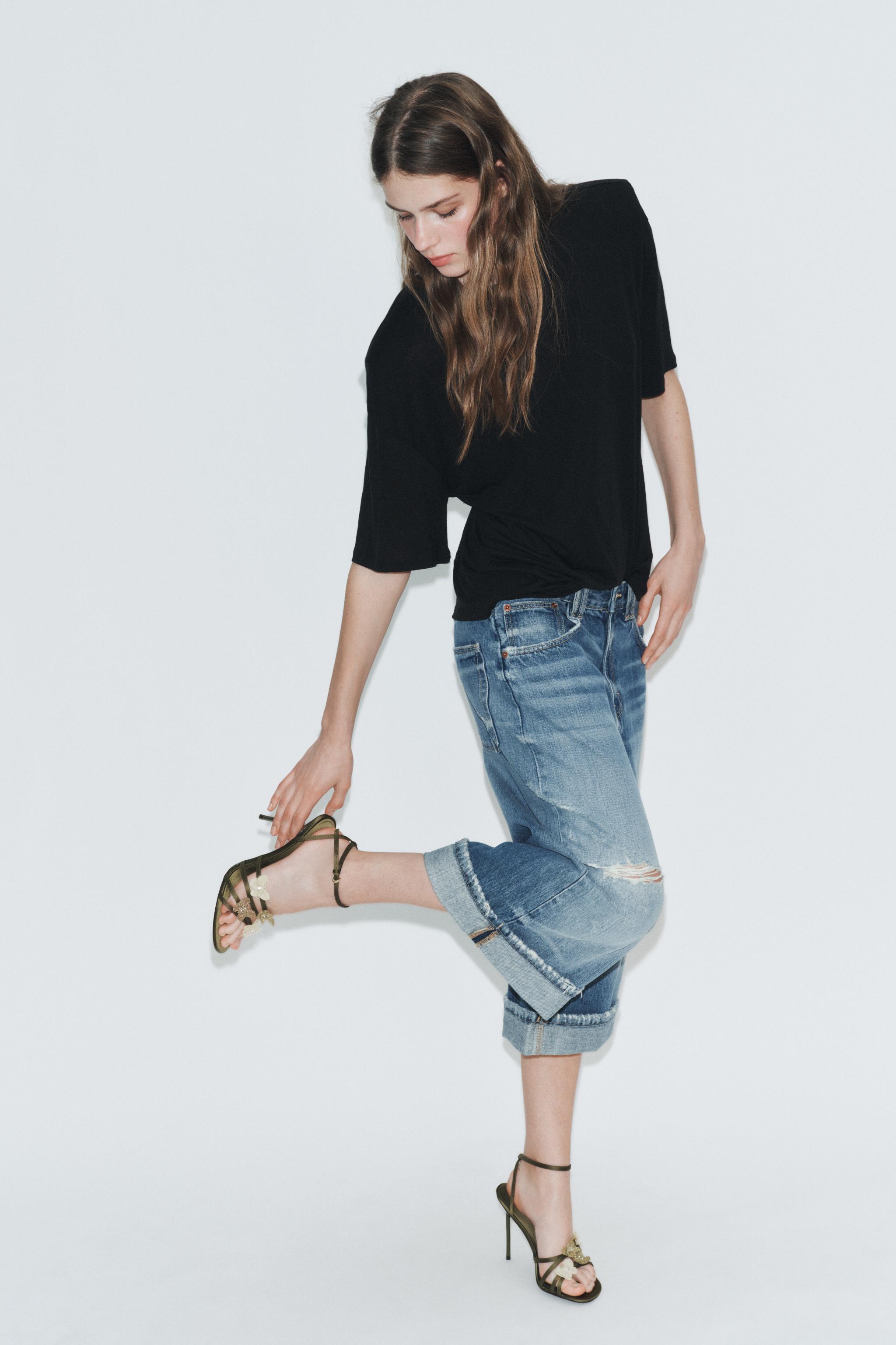 SATIN EFFECT SANDALS WITH APPLIQUÉS