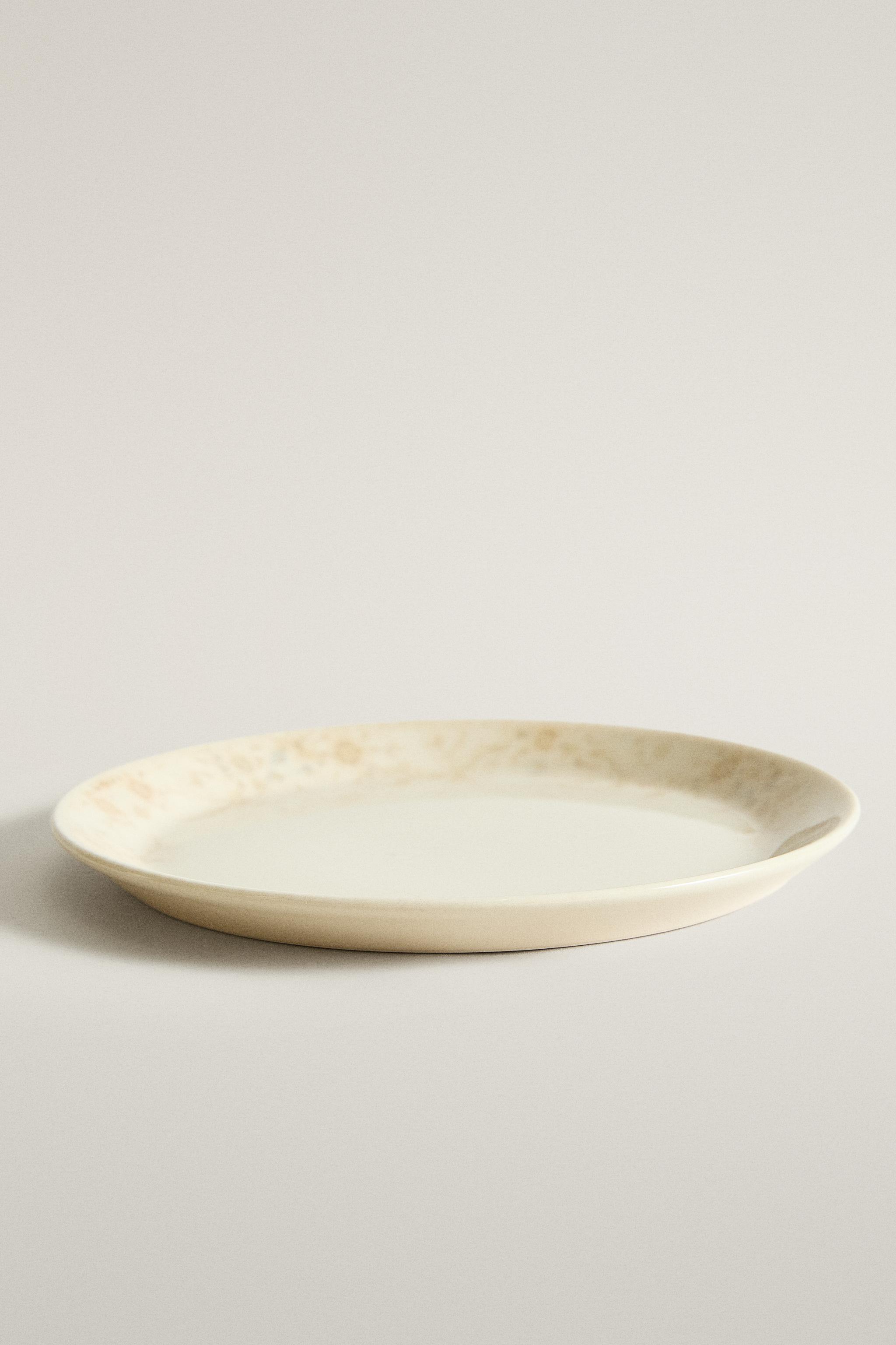 ASSIETTE À PAIN EN GRÈS GARDÉNIAS