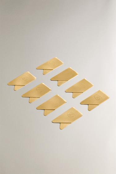 MARQUE-PAGES LAITON (PACK DE 8) - Or de Zara - Image 1