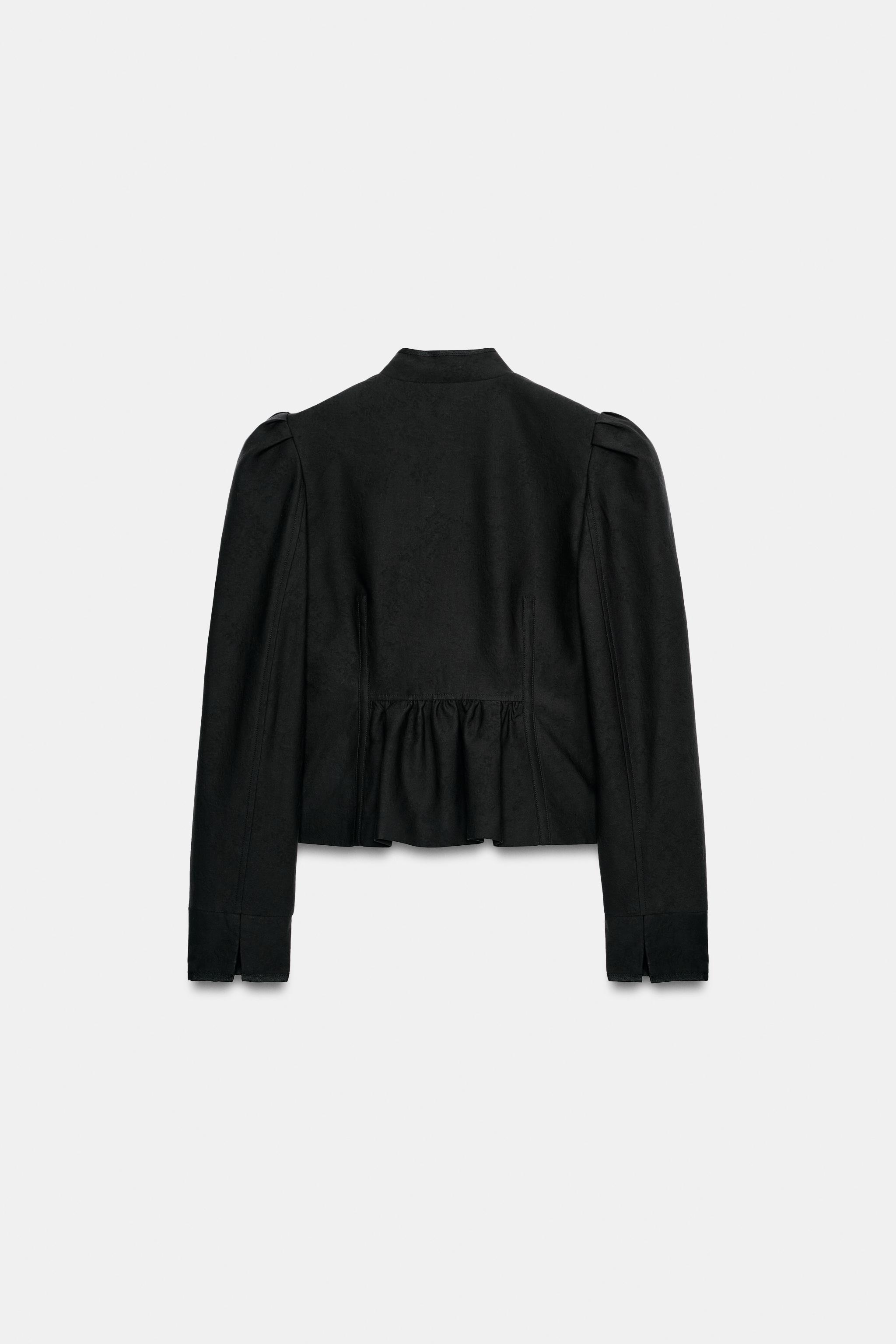Женские куртки Zara ZW COLLECTION JACQUARD JACKET — фото 4