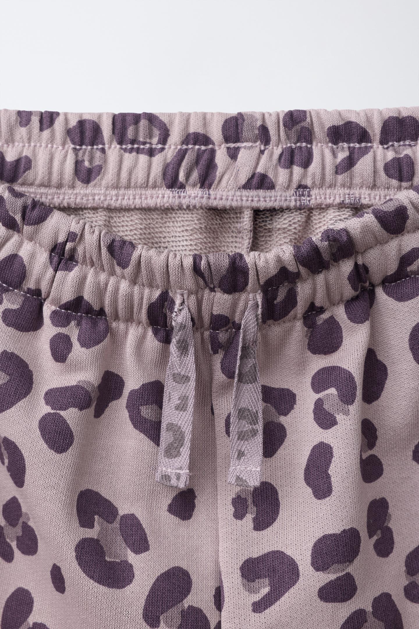 Детские шорты Zara Animal Print Plush, цвет: Фиолетовый — фото 4