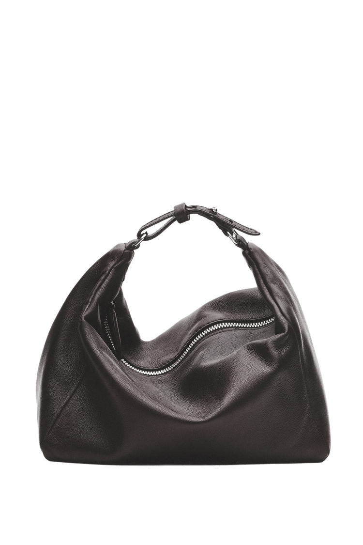 Small nappa leather handbag — Brown