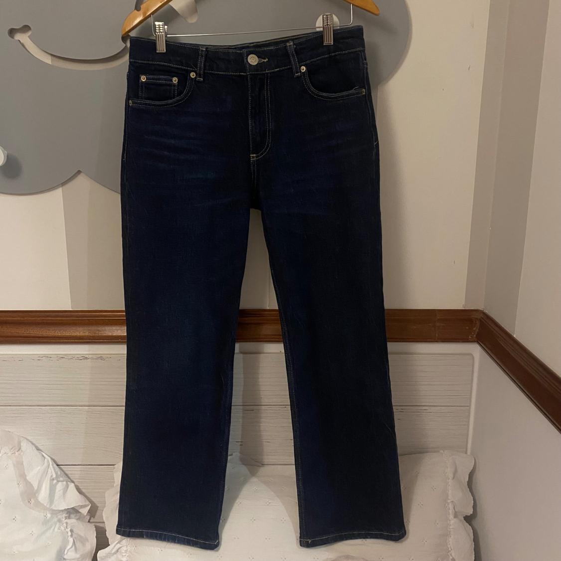 SLIM FIT CROPPED MID-RISE FLARED JEANS - Image 8