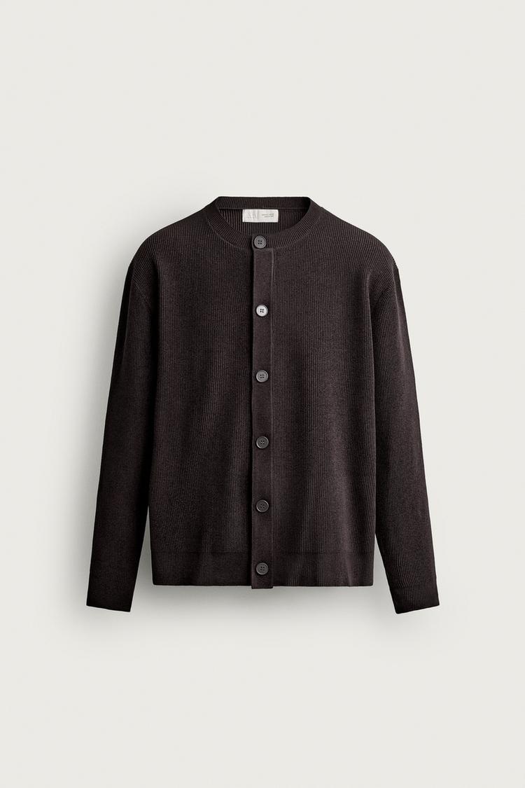 CHENILLE REGULAR FIT CARDIGAN