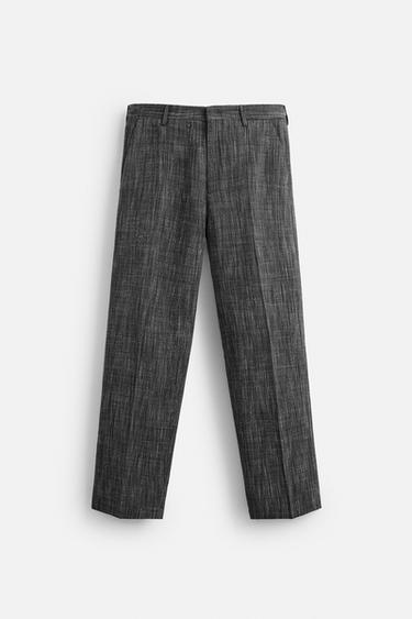 PANTALON TEXTURÉ ÉDITION LIMITÉE - Blanc / Noir de Zara - Image 5