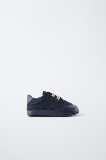 ELASTIC LACE-UP SHOES - Blue by Zara