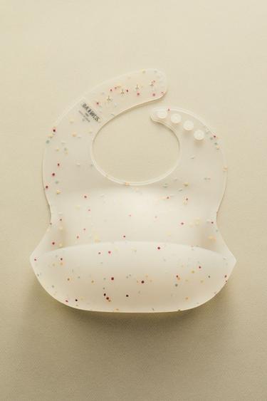 CHILDREN'S SILICONE CONFETTI BIB - Multicoloured by Zara