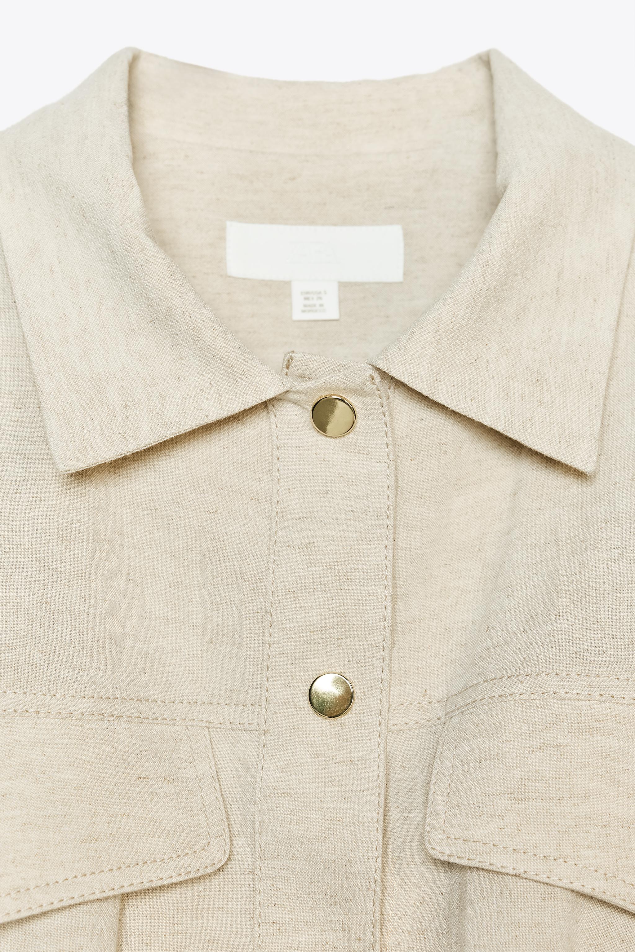 サファリショートスリーブシャツ - ホワイト | ZARA Japan / 日本