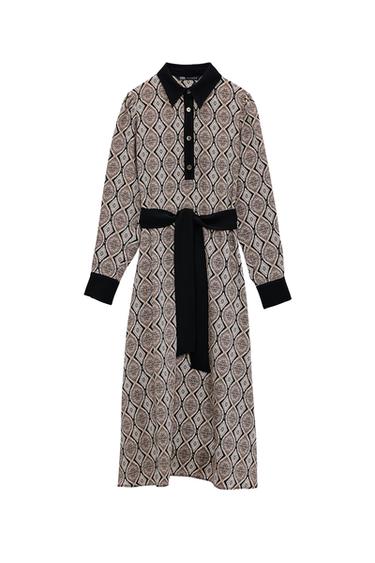 CONTRASTING SHIRT DRESS