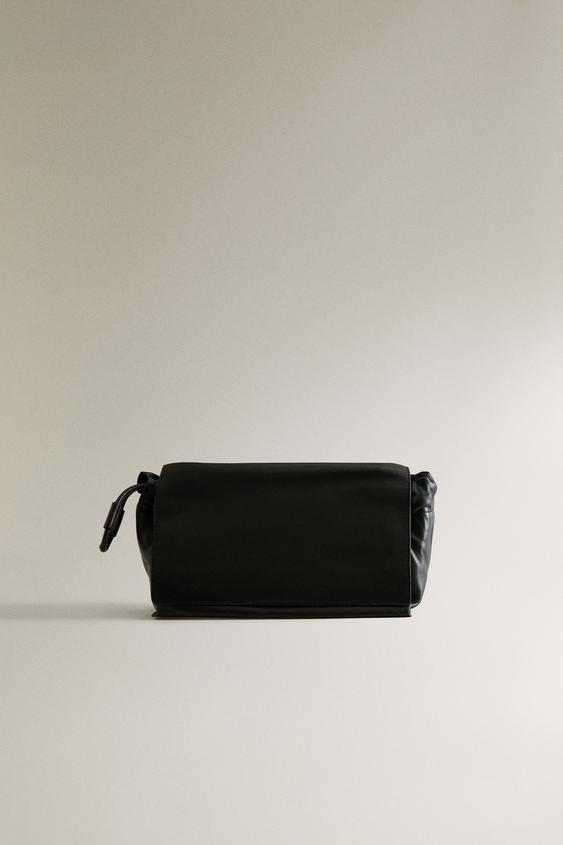 KOŽENÁ TOALETNÍ TAŠKA POUCH - Černá od Zara - Obrázek 0