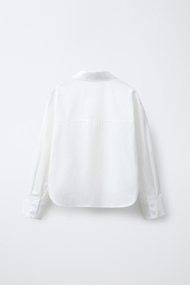 CHEMISE FLEURS BRILLANTES - Blanc de Zara - Image 1