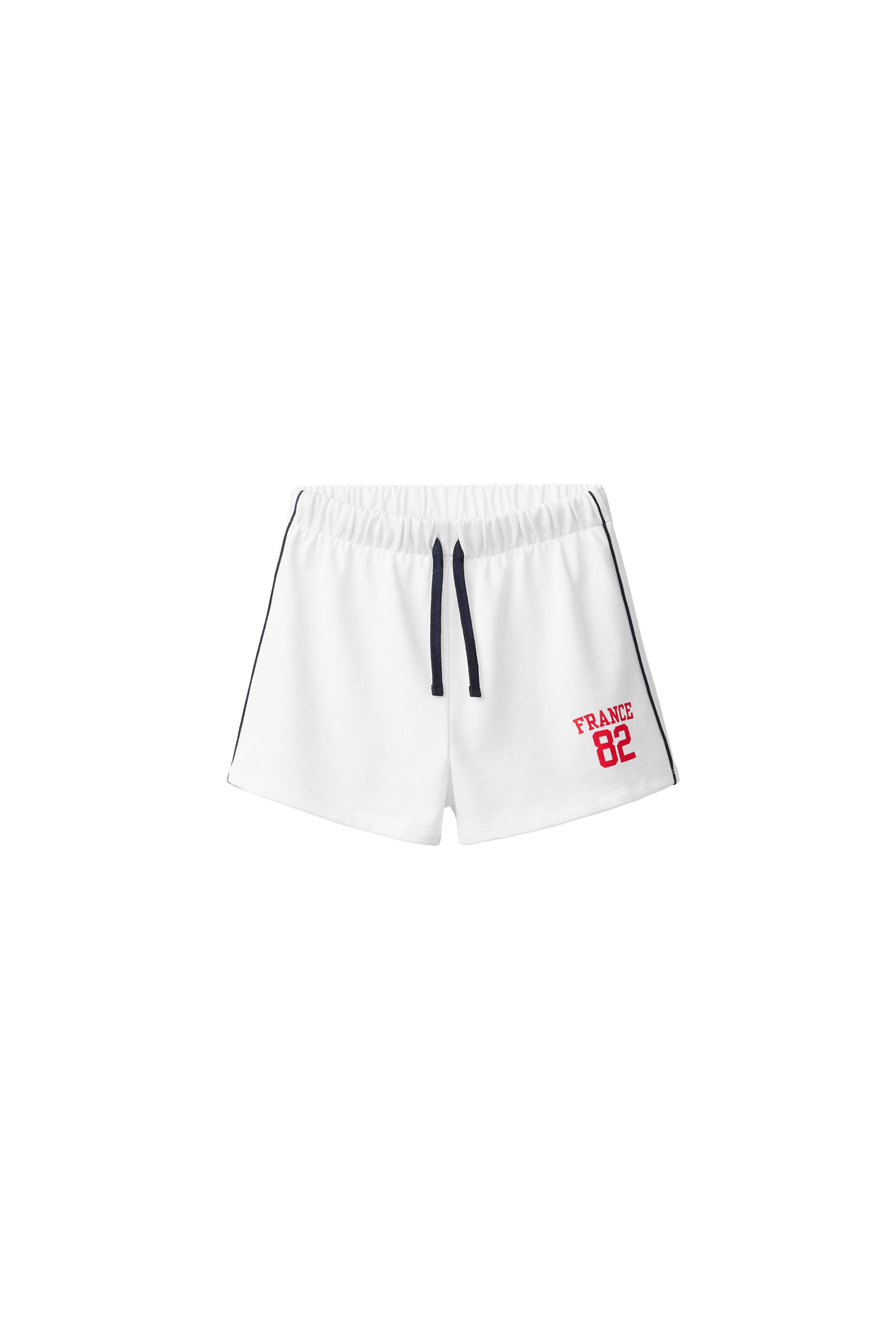 FRANCE PRINT SHORTS - White | ZARA Canada