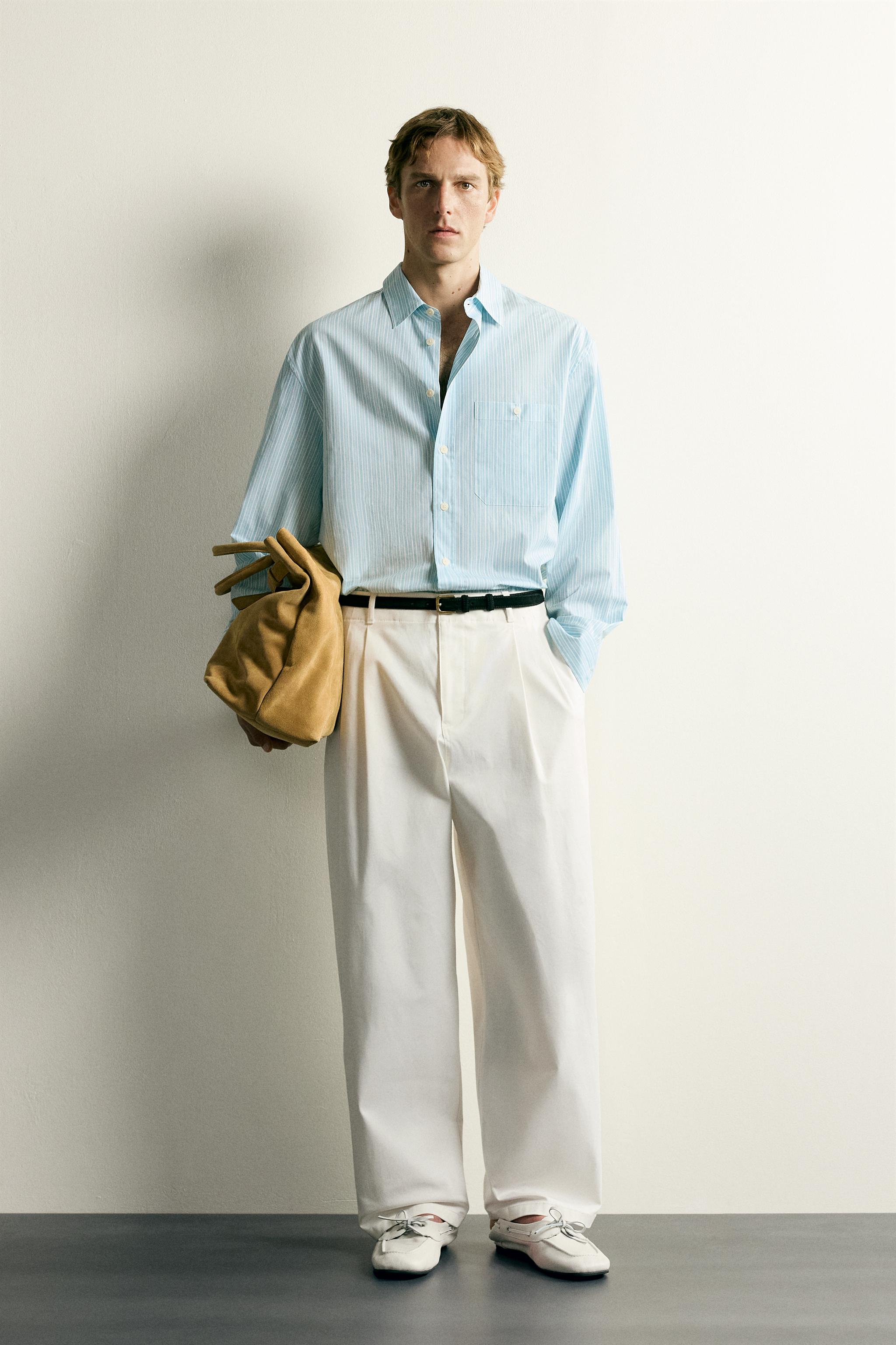 STRIPED BOXY FIT SHIRT